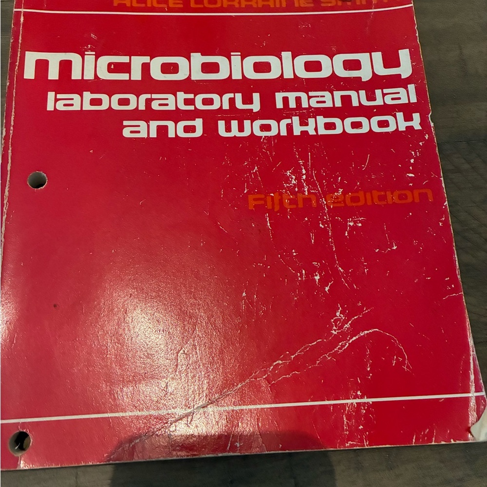 Vintage Microbiology General Microbiology Laboratory Manual and Workbook 1981